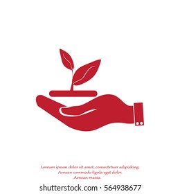 hand of environmental protection