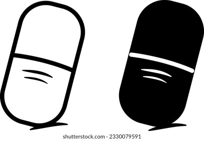 Hand Eraser Icons. Vector Illustration of Rubber Eraser for Drawing with Shadow