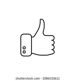 hand everything is fine icon. Element of media and news for mobile concept and web apps. Detailed hand everything is fine icon can be used for web and mobile. Premium icon on white background