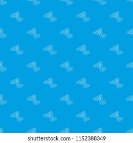 Hand expander gym equipment pattern vector seamless blue repeat for any use