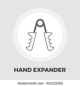 Hand expander icon vector. Flat icon isolated on the white background. Editable EPS file. Vector illustration.