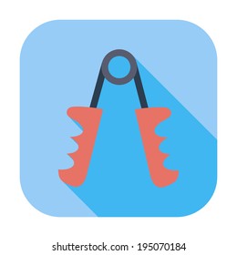 Hand expander. Single flat color icon. Vector illustration