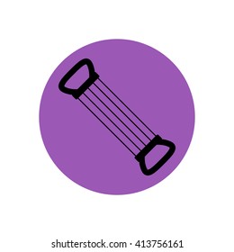 Hand expander sport equipment. Vector illustration. Gym equipment. Sport icon. Fitness icon 