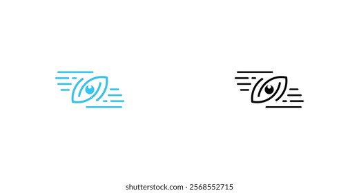 Hand eye logo design with modern concept premium vector