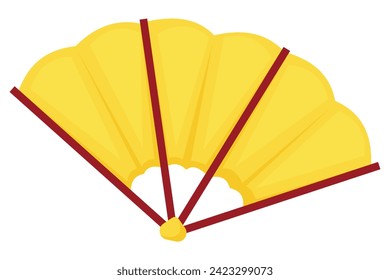 Hand Fan Chinese New Year Sticker Design