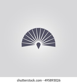hand fan icon. icon design