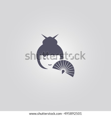 hand fan icon. icon design