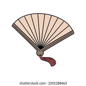 hand fan icon design isolated