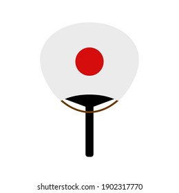 hand fan icon. folding fan icon. vector illustration