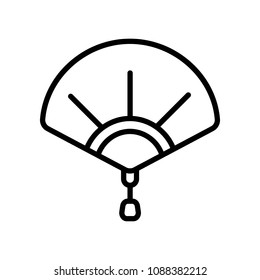 hand fan icon vector