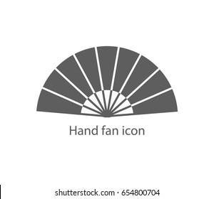 hand fan icon vector