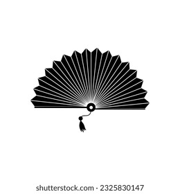 Hand fan icon vector. Fan illustration sign. Hot symbol or logo.