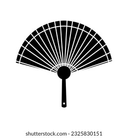 Hand fan icon vector. Fan illustration sign. Hot symbol or logo.