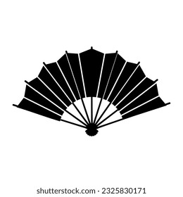 Hand fan icon vector. Fan illustration sign. Hot symbol or logo.