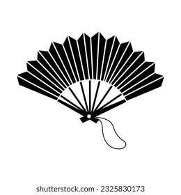 Hand fan icon vector. Fan illustration sign. Hot symbol or logo.