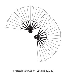 Hand fan icon vector illustration symbol design