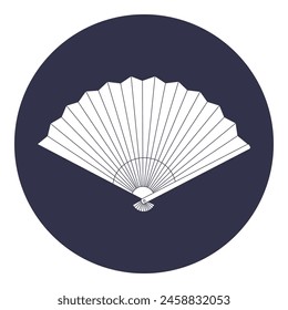 Hand fan icon vector illustration symbol design