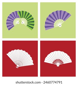 Diseño de símbolo de Ilustración vectorial de ícono de ventilador de mano