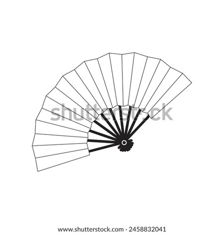 Hand fan icon vector illustration symbol design