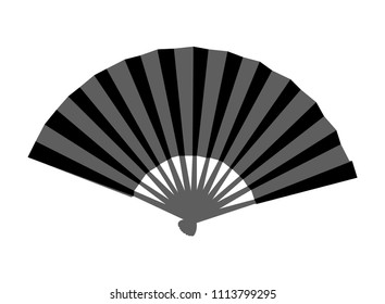 Hand fan illustration