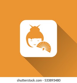hand fan sign. icon design