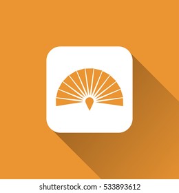 hand fan sign. icon design