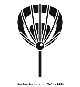Hand fan stick icon. Simple illustration of hand fan stick vector icon for web design isolated on white background