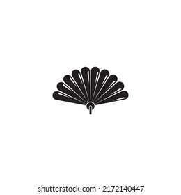 hand fan or traditional fan icon. vector illustration symbol design.