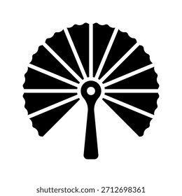 hand fan vector for website symbol icon presentation