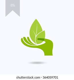 hand  farming logo design.