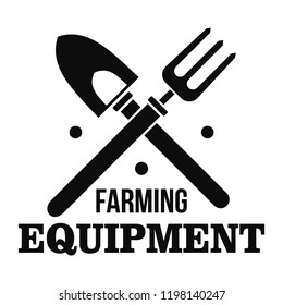 Hand farming tool logo. Simple illustration of hand farming tool vector logo for web design isolated on white background