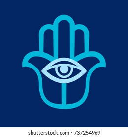 The Hand of Fatima (Hamsa), or Hand of God. 
Ancient traditional sacred protection amulet of The Middle East. 
Religious symbol in the Arabic, Jewish, Indian cultures.