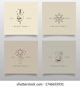 HAND FEMININE LOGO EDITABLE TEMPLATE