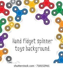 Hand fidget spinner toys pattern.