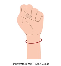 hand in fight signal isolated icon