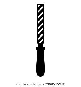Hand file tool rasp instrument icon black color vector illustration image flat style