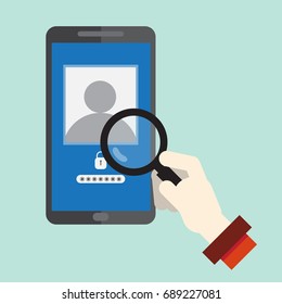 hand find way to hack password ,Internet safety,Browser Address Bars Showing Secure and Insecure Web Addresses - Secure Browsing and Connections