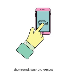 Hand and Finger Clicking icon 
