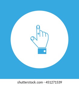 the hand, finger, icon