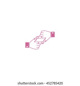 the hand, finger, icon