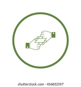 the hand, finger, icon