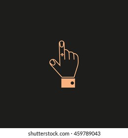 the hand, finger, icon