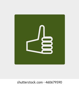 the hand, finger, icon