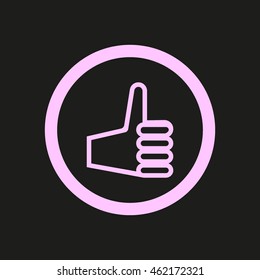 the hand, finger, icon