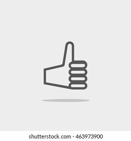 the hand, finger, icon