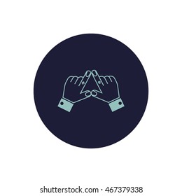 the hand, finger, icon