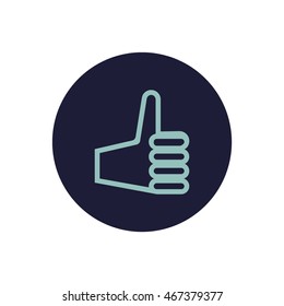 the hand, finger, icon