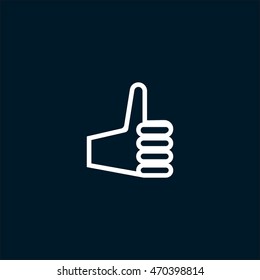 the hand, finger, icon