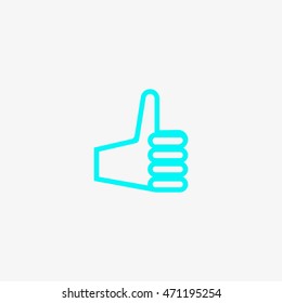 the hand, finger, icon
