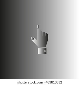 the hand, finger, icon
